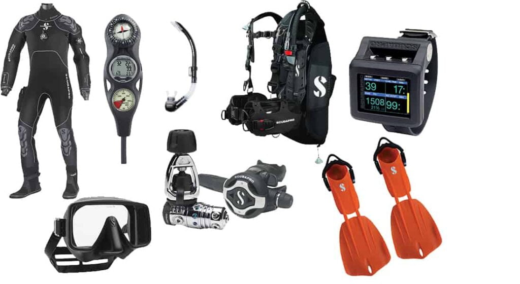 diving gear equipment