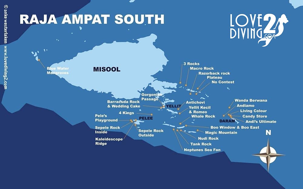 raja ampat south dive sites