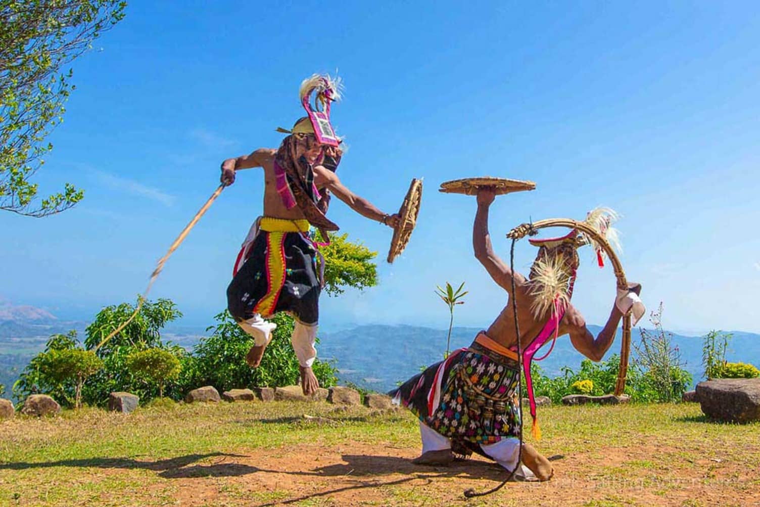Caci Dance ceremony Manggarai Flores Indonesia