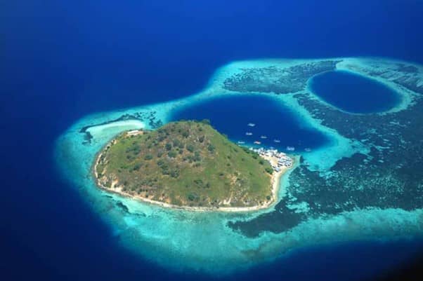 Bidadari Island drone view Labuan Bajo
