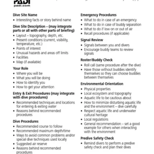 PADI Divemaster Slates – Full Set