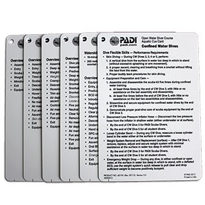PADI IDC Instructor Slates 2025 – Complete Set of 7