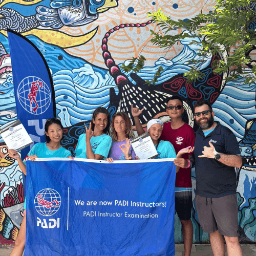 padi instructor exam celebration dragon dive